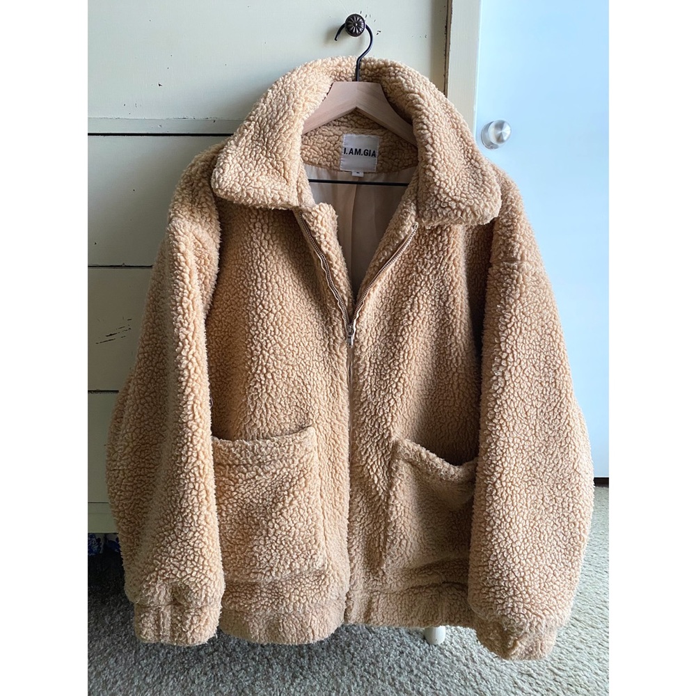 I.AM.GIA | Oversized Teddy Sherpa Jacket Size S